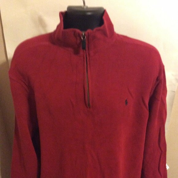 Polo Ralph Lauren Other - Men's Polo Ralph Lauren 1/4 Zip Sweater XL Red
